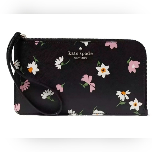 kate spade Handbags - Kate Spade Floral New York Saffiano Leather Clutch (NWT)